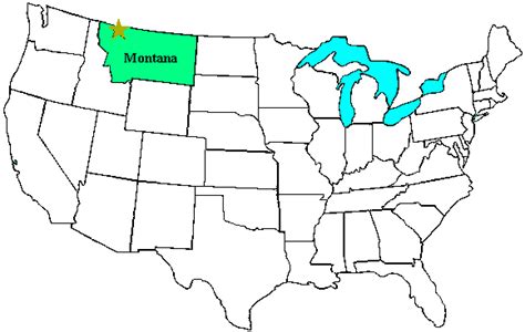 Glacier National Park On A Us Map Glacier National Park