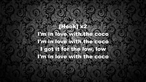 Im In Love With The Coco Lyrics Youtube