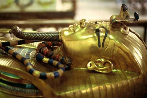 King Tutankhamuns Innermost Coffin Which Held The Body Of The Boy
