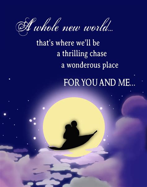 Disney princess aladdin romantic quote poster... 12x15 | Etsy | Disney