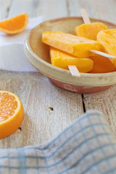 Orange And Mango Ice Lollies Ice Lolly Recipes Orange Recipes Recipes