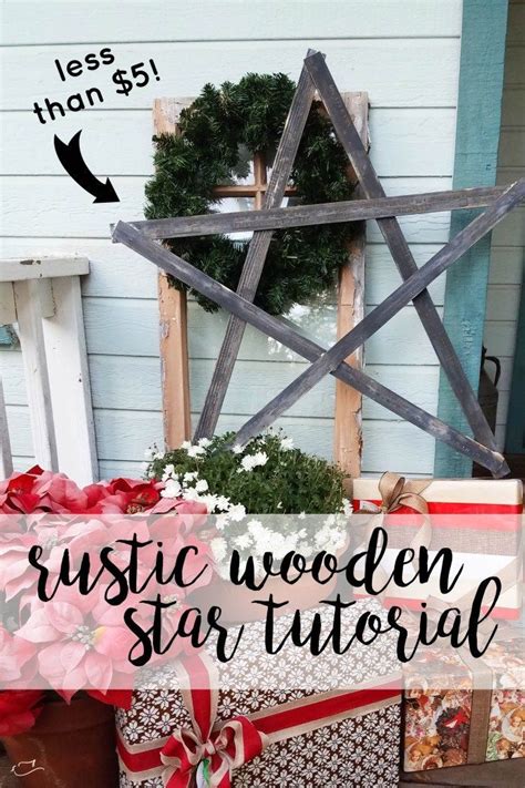 Rustic Wooden Star Tutorial Little Dove Blog Diy Christmas Star