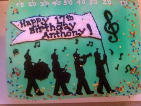 Introducing Marching Band Cake For A Birthday Celebration