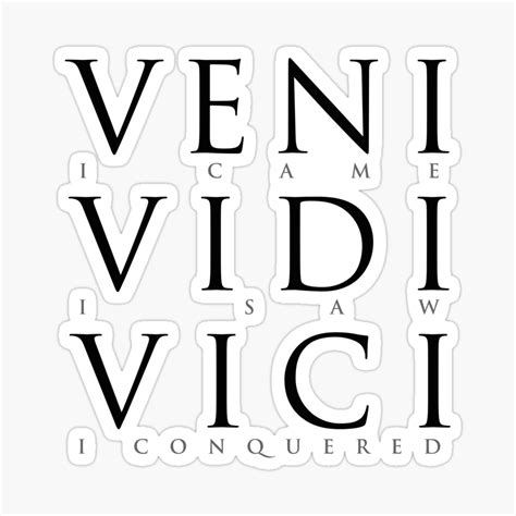 Veni Vidi Vici Gaius Julius Caesar I Came Saw And Conquered Vintage