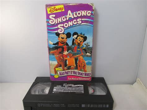 Disney Sing Along Songs Mickeys Fun Songs Beach Party At Walt Disney World VHS EBay