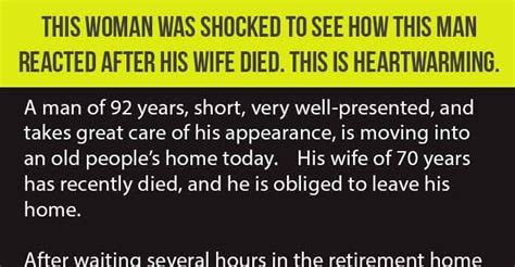 This Woman Was Shocked To See How This Man Reacted After His Wife Died This Is Heartwarming