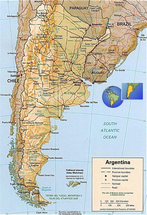 Argentina Geographical Maps Of Argentina