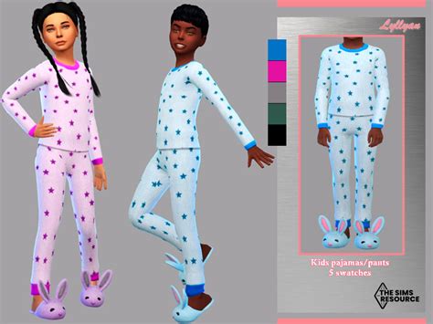 Childrens Pajamaspants For Boys And Girls In 5 Swatches Found In Tsr
