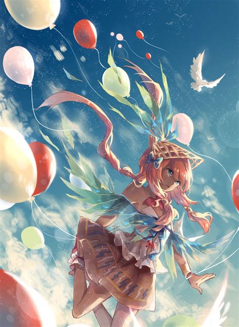 Anime Girls Balloons Wallpapers Hd Desktop And Mobile