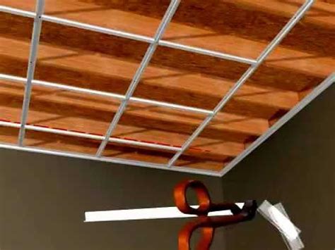 Quantity 4 x 2 foot ceiling tiles. CeilingMax Surface Mount Ceiling Grid Installation - YouTube