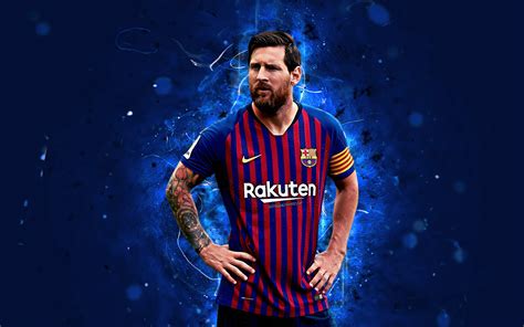 Download Wallpapers Lionel Messi 4k Argentinian Footballer 2018 Barcelona Fc La Liga Messi