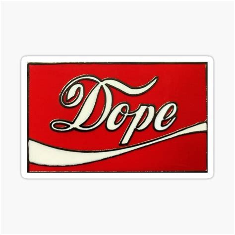 Dope Coke Logo Sticker By Folfol Redbubble
