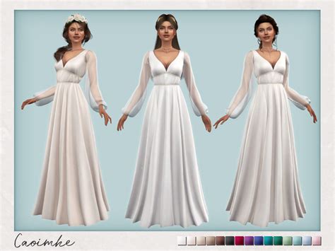 The Sims Resource Bohemian Wedding Caoimhe Dress
