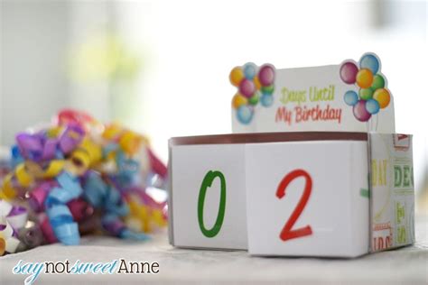Birthday Countdown Print Example Calendar Printable