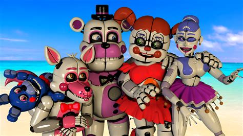 Lets Go To The Beach Sfm By Blueice23 Fnaf Drawings Fnaf Sister