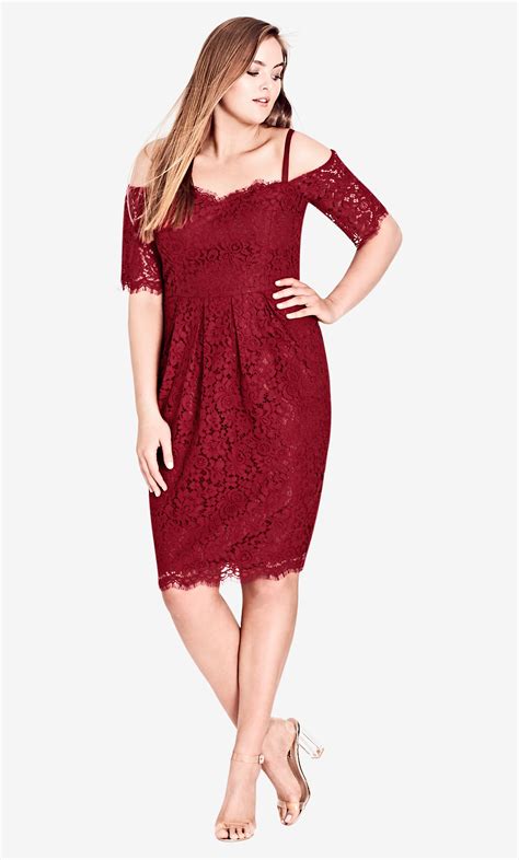 Red Lace Amour Dress Plus Size Dresses Plus Size Cocktail Dresses