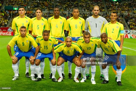 Team Brazil During The World Cup Semi Final Match Between Brazil And