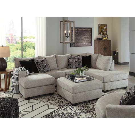 Signature Design By Ashley Megginson 3 Piece Sectional With Laf Sofa