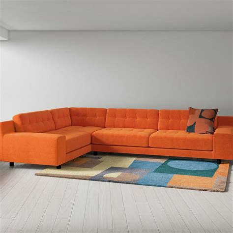 Buy Habitat Hendricks Left Corner Velvet Sofa Teal Sofas Argos In