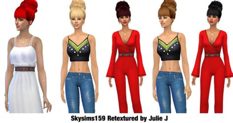Skysims159 Hair Retextured At Julietoon Julie J Sims 4 Updates
