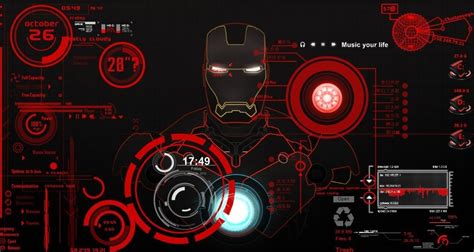 I decided to make the wallpaper more interactive by using its images, this way it doesn't take away from. Iron Man the Computer theme desktop of Tony Stark's Jarvis ...