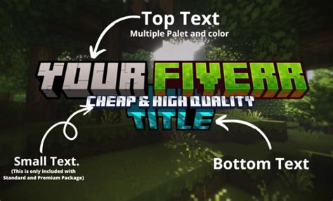 Create An Awesome Styled Custom Minecraft Title By Aike6l Fiverr