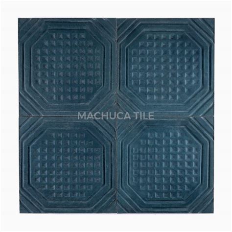 Midnight Blue Waffle Machuca Tile