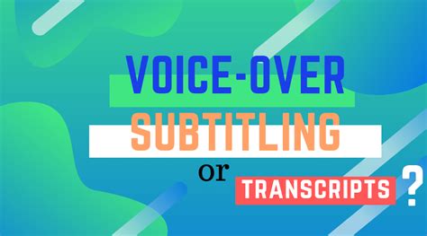 Voice Over Subtitling Or Transcripts Translationaz