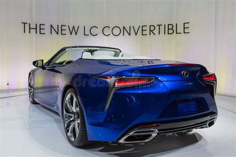 Lexus Lc500 Convertible On Display During Los Angeles Auto Show