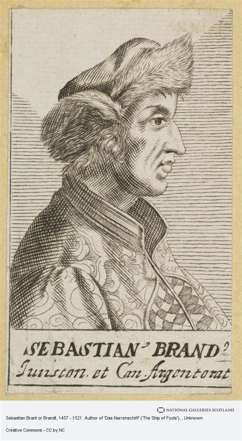Sebastian Brant Or Brandt 1457 1521 Author Of Das Narrenschiff