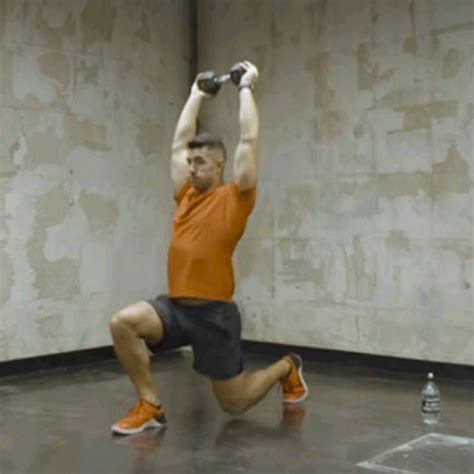 Overhead Lunges By Alonzo Brown Exercise How To Skimble
