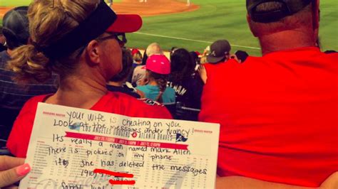 Cheating Wife Is Caught Rotten While Sexting At A Baseball Game Her Ie