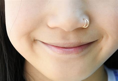 Spiral Nose Ring Twist Nose Hoop Double Nose Ring For Single Etsy
