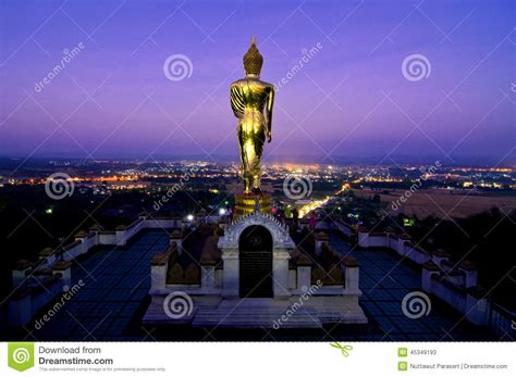 Buddha In A Temple Of Nan Province Thailand Editorial