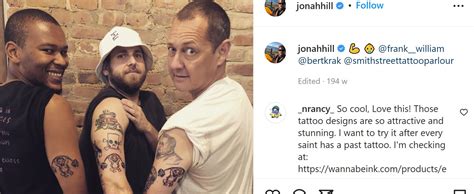 Jonah Hills 18 Tattoos And Their Meanings Body Art Guru