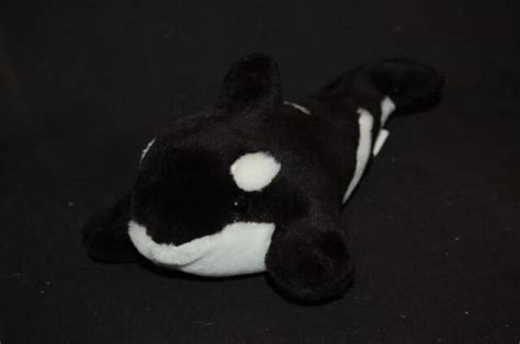 Killer Whale Seaworld Shamu Orca Black White Gray 8 Plush Stuffed