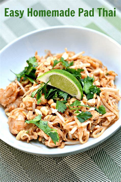 This chicken pad thai recipe is a quicker version than the traditional but still tastes absolutely delicious! The Best Easy Homemade Pad Thai Recipe