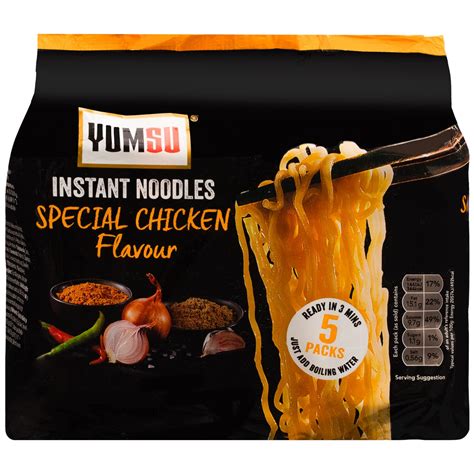 Yumsu Instant Noodles Special Chicken Flavour 5pk Bandm Stores