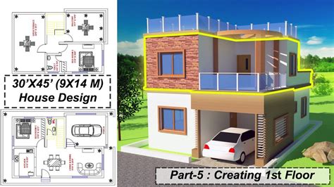 Home Design Plan 2bhk Creating 1st Floor House Design P5 Youtube