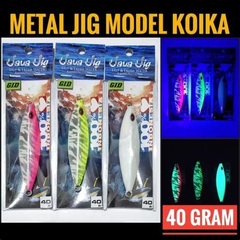 Metal Jig 40g Gid Slow Jigging Java Koika Series Shopee Malaysia
