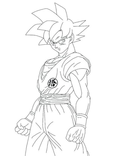 Learn to color goku in 8 bit. Dragon Ball Super Goku Coloring Pages from Goku Coloring ...