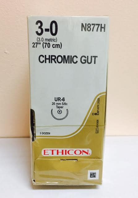 Ethicon N877h Surgical Gut Suture Chromic