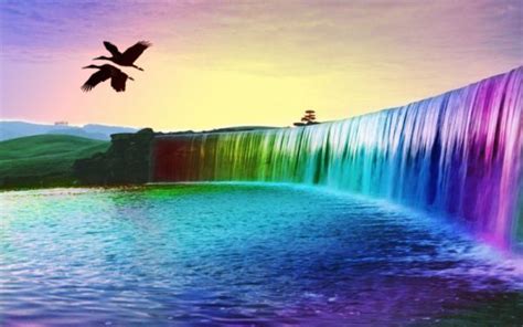 Rainbow Waterfalls Wallpaper 2560x1600 2546 Wallpaperup