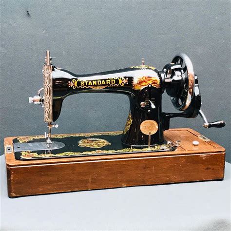 Vintage Standard Sewing Machine With Case Metalware Hemswell