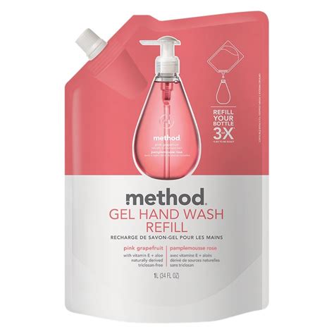 Method Gel Hand Soap Refill Pink Grapefruit 34 Oz Shipt