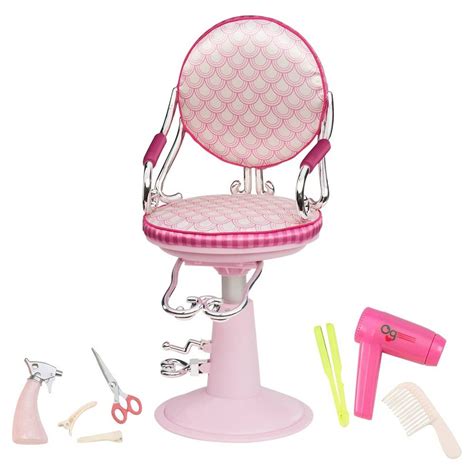Our Generation Salon Chair Pink Ivory Salon Chairs Wooden Wardrobe Doll Sets