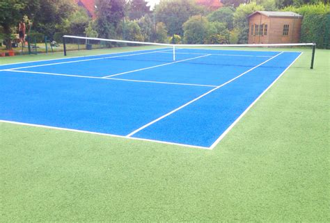 Grass courts are made of grasses in different compositions depending on the tournament. Maintaining Tennis Courts - Cleaning and Repainting ...