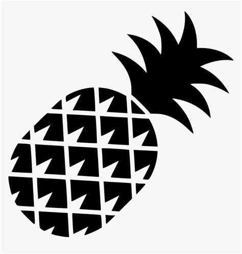 Transparent Pineapple Clipart Black And White Vector Svg Png