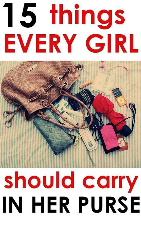 15 Things Every Girl Should Always Carry In Her Purse With Images