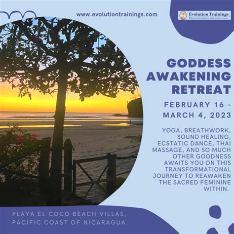 goddess awakening retreat 2023 evolution trainings